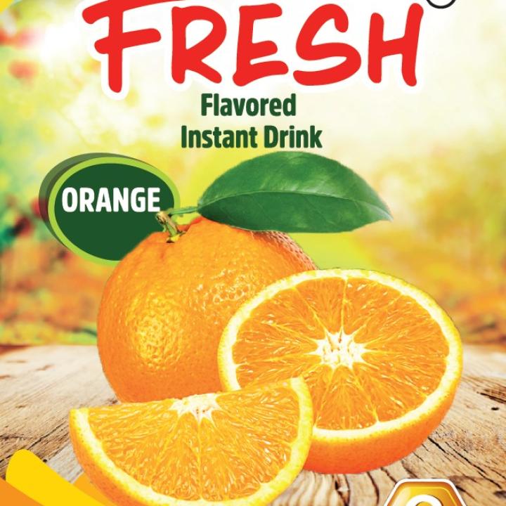 Boisson instantanée au flovored orange