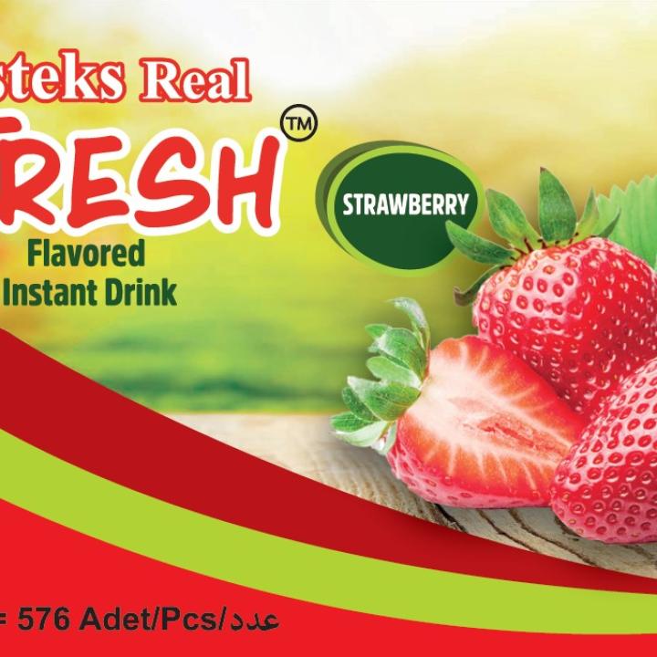 مشروب بنكهة الفراولة بنكهة الفراولة