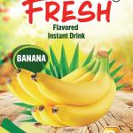 Bebida instantânea com sabor a banana