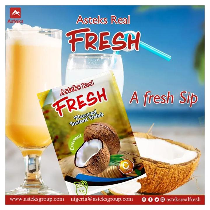 Boisson instantanée à la noix de coco