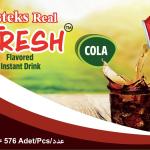 Boisson instantanée aromatisée au cola